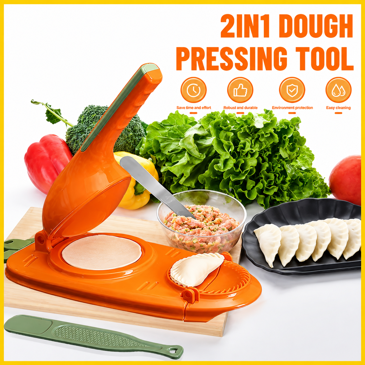 2-in-1 Dumpling Maker & Pitha Maker